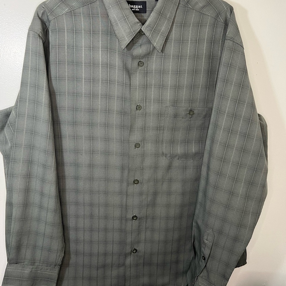 Mens long sleeve collar button down shirt